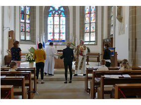 Dankgottesdienst der Kommunionkinder (Foto: Karl-Franz Thiede)